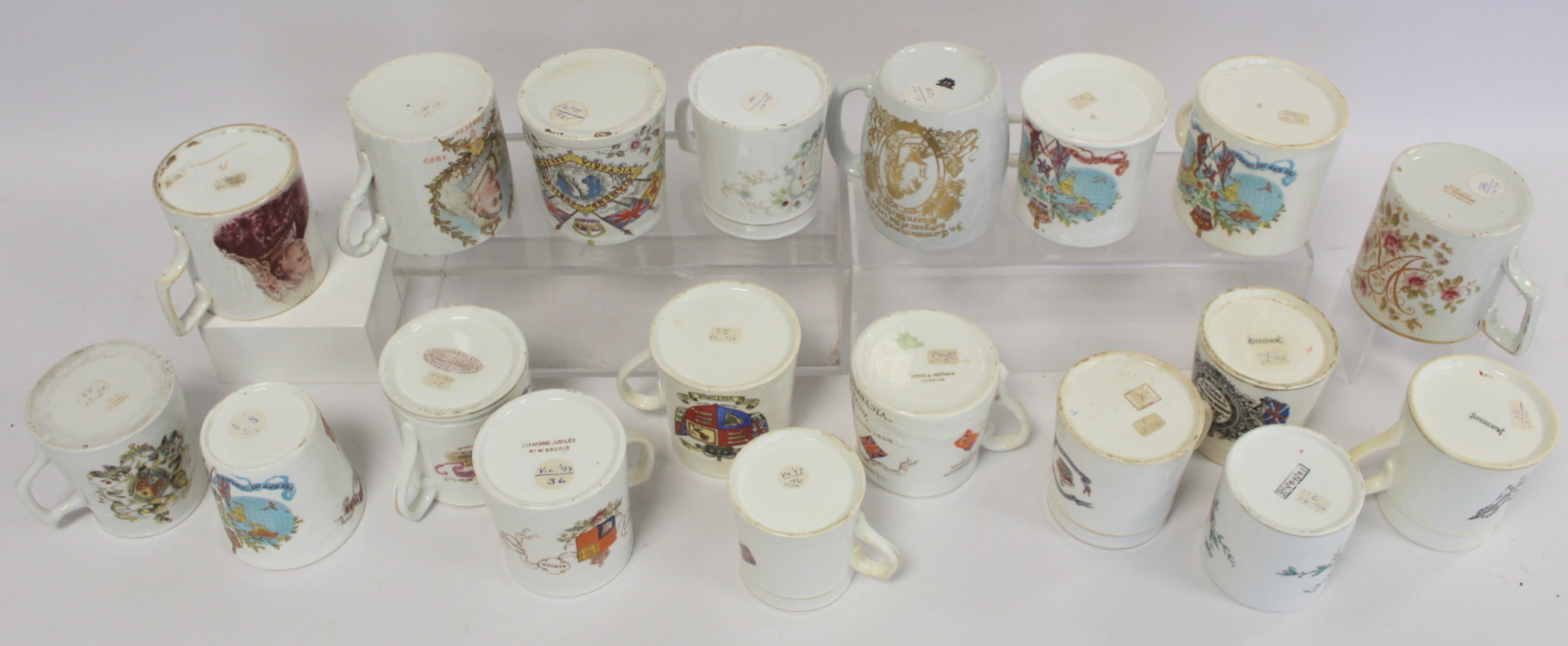 Collection of eighteen commemorative mugs for the Jubilees of Queen Victoria 1887 and 1897; also - Image 5 of 7