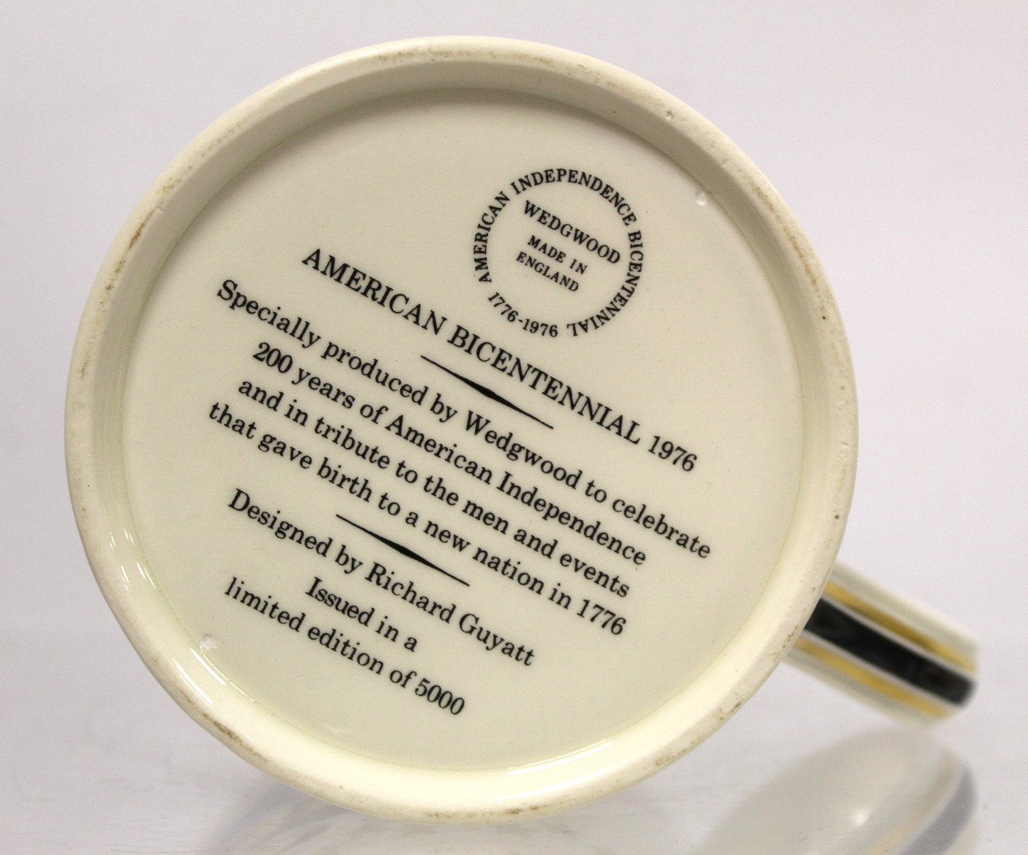 Wedgwood commemorative one pint mug for the American Bicentennial of Independence, designed by - Bild 5 aus 8
