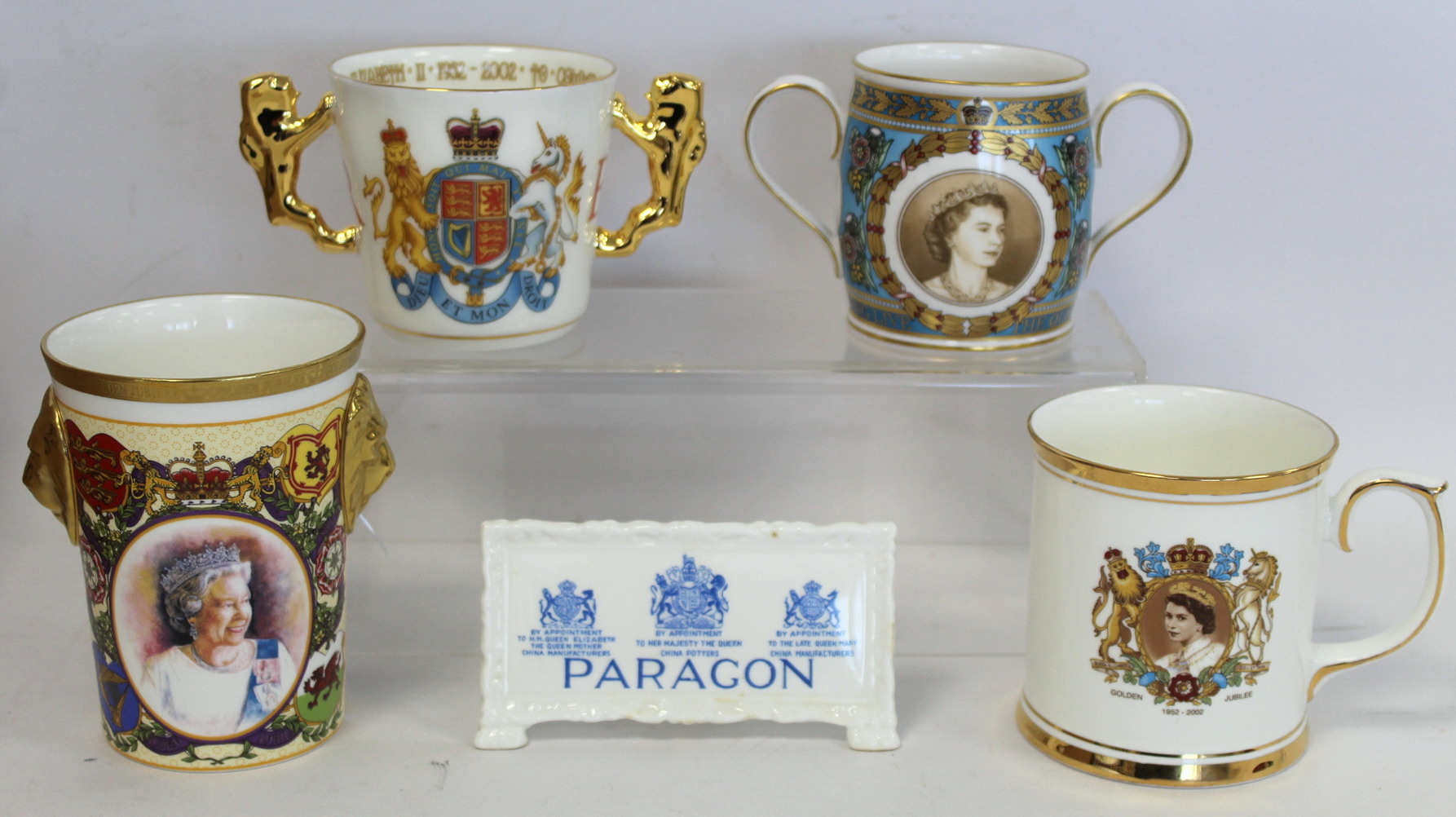 Large Paragon commemorative bone china loving cup for the Golden Jubilee 2002, limited edition no. - Bild 7 aus 8