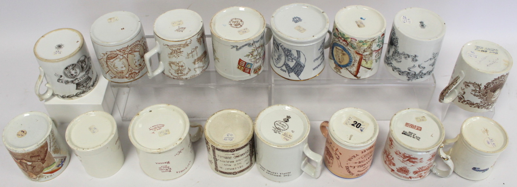 Collection of sixteen commemorative mugs for the Jubilees of Queen Victoria 1887 and 1897, including - Image 3 of 5