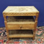 Robert "Mouseman" Thompson oak rectangular occasional side table with moulded frieze above