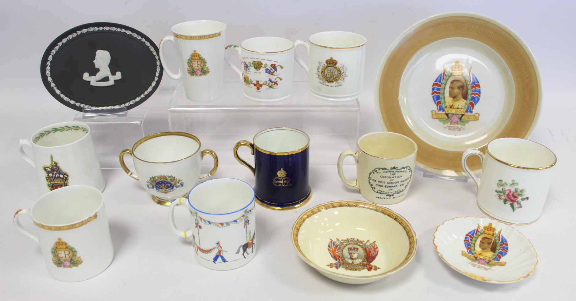 Thirteen pieces of commemorative ware for the Coronation of Edward VIII 1937, including Shelley, - Image 2 of 3