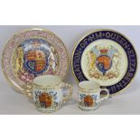 Two Paragon commemorative plates for the Coronation of Elizabeth II 1953, each 27cm diam.; also a