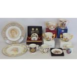Collection of items commemorating Queen Elizabeth the Queen Mother's 80th, 85th and 100th
