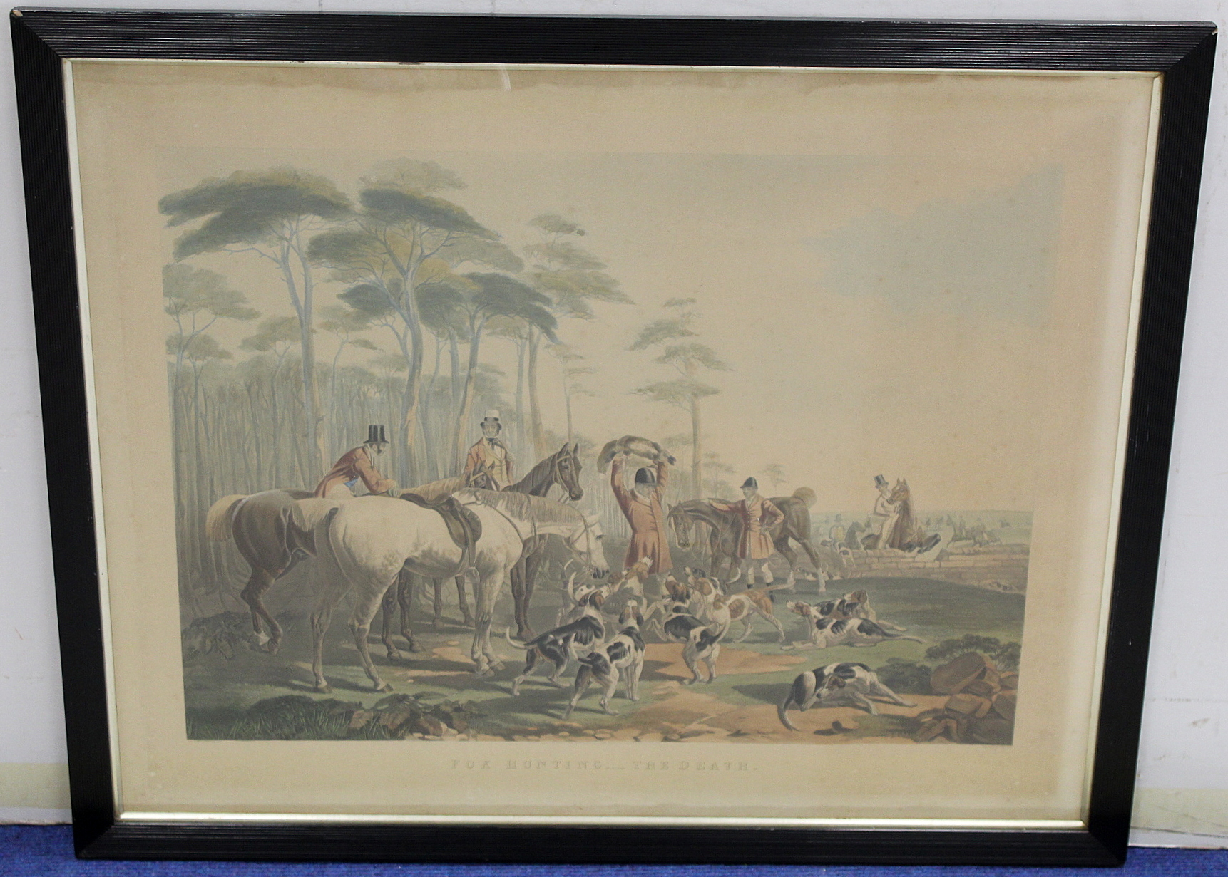 Four large Victorian hand coloured lithographs of hunting scenes after originals by J. F. Herring - Image 3 of 8