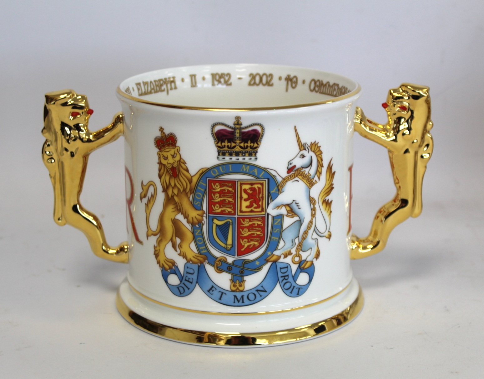 Large Paragon commemorative bone china loving cup for the Golden Jubilee 2002, limited edition no. - Bild 3 aus 8