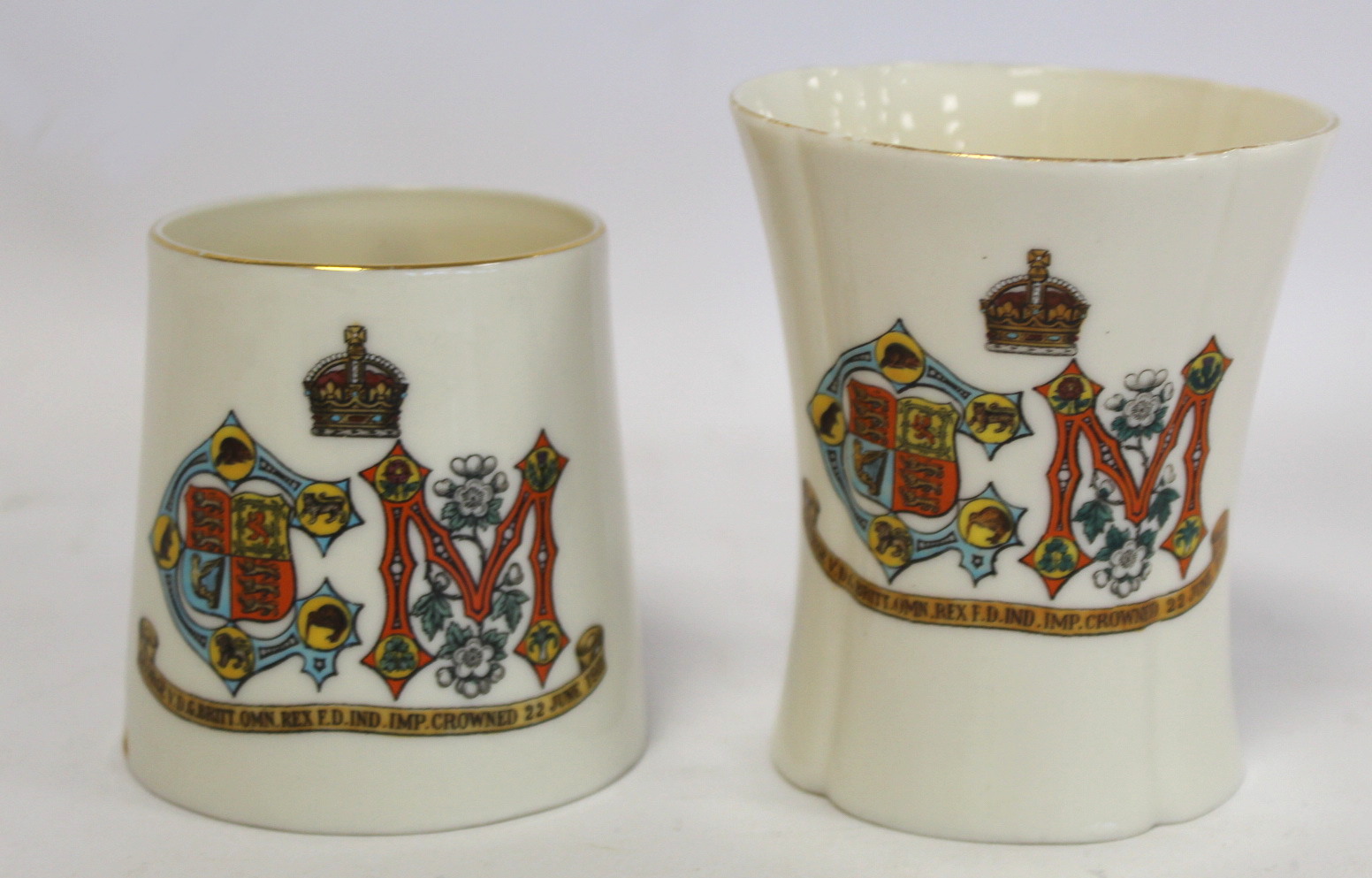 Four pieces of Goss commemorative ware for the Coronation of King George V and Queen Mary 1911, - Image 4 of 12