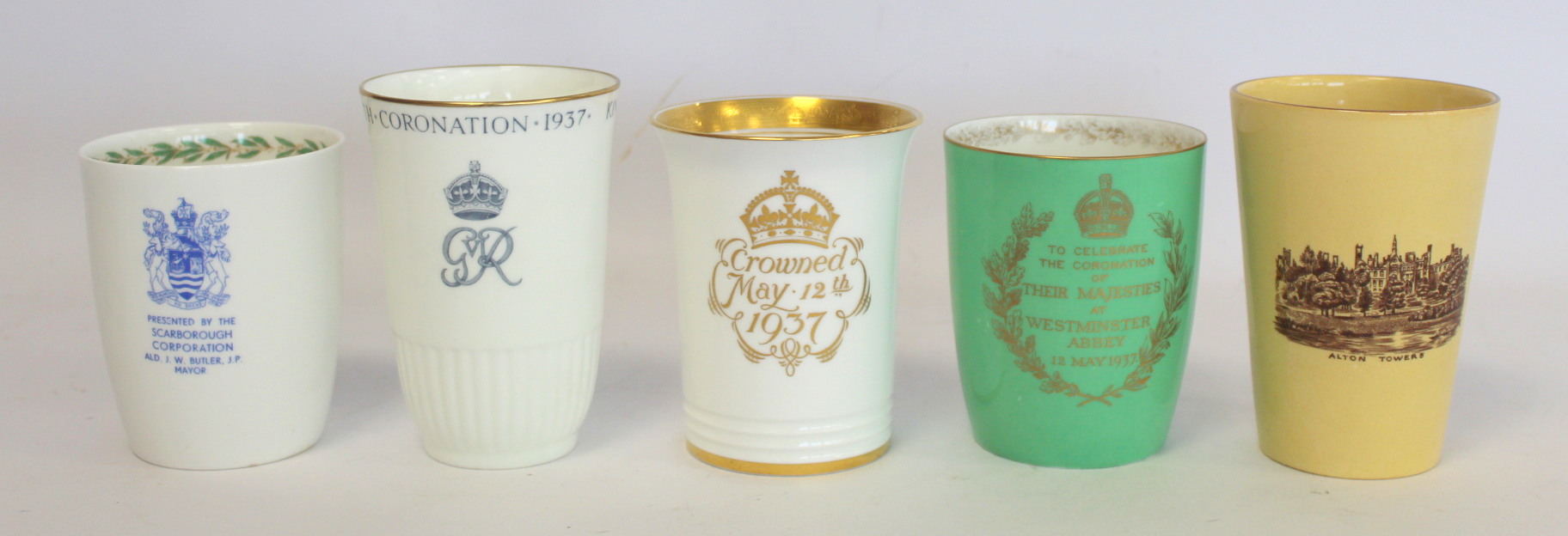 Minton limited edition commemorative beaker for the Coronation of George VI and Queen Elizabeth - Bild 2 aus 3