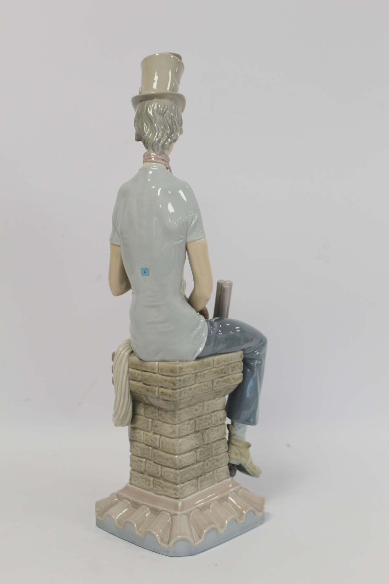 Large Lladro porcelain figure "Sad Chimney Sweep" (Deshollindor Triste), model no. 01001253, - Bild 4 aus 8