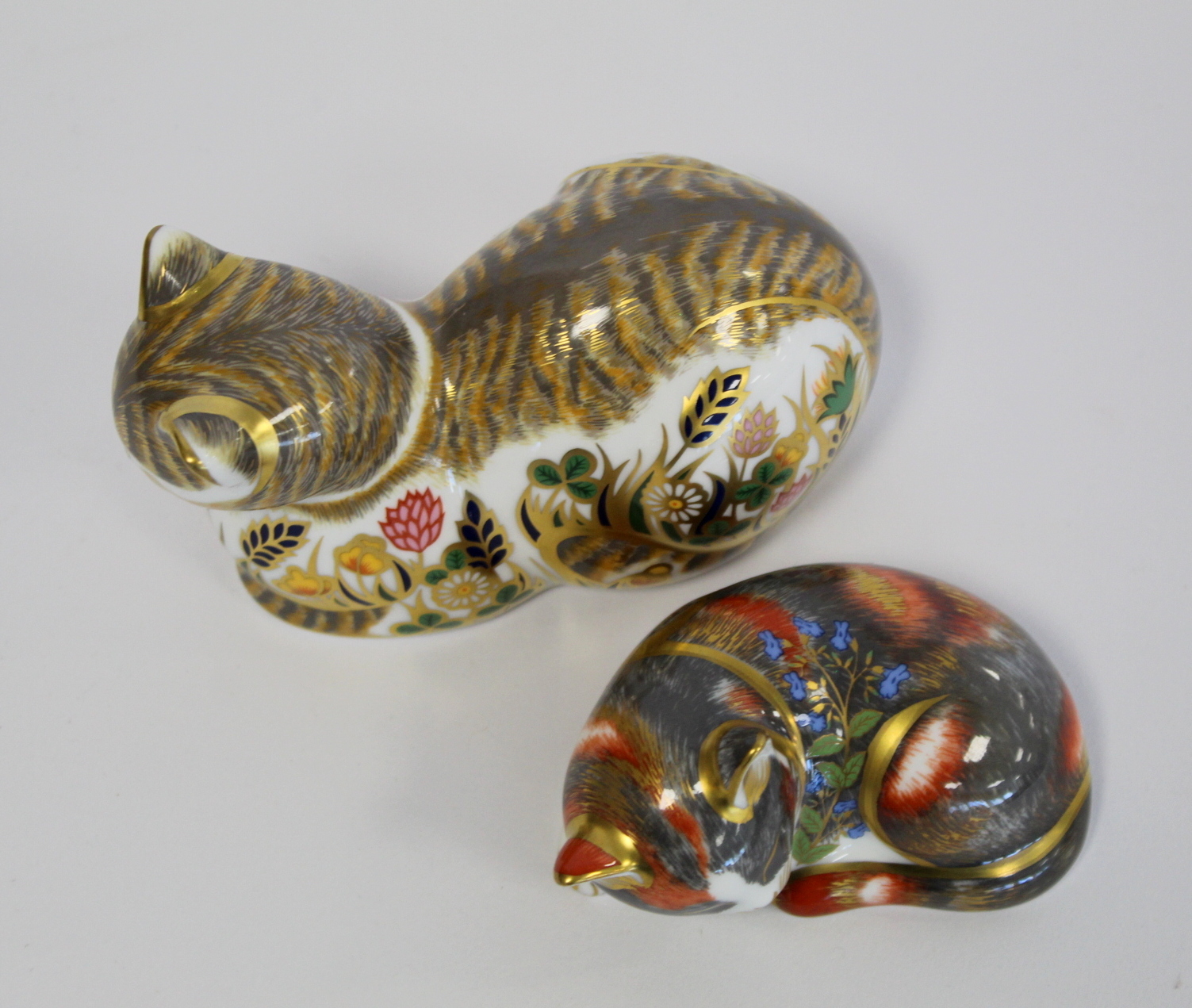 Royal Crown Derby paperweight " Cottage Cat Clover", signature edition of 1500 for Govier's of - Bild 6 aus 8