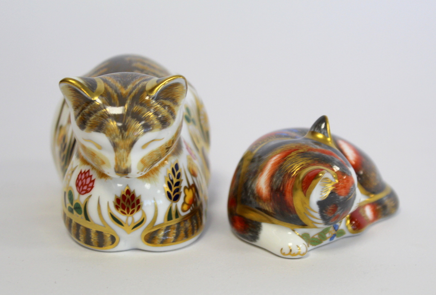 Royal Crown Derby paperweight " Cottage Cat Clover", signature edition of 1500 for Govier's of - Bild 5 aus 8