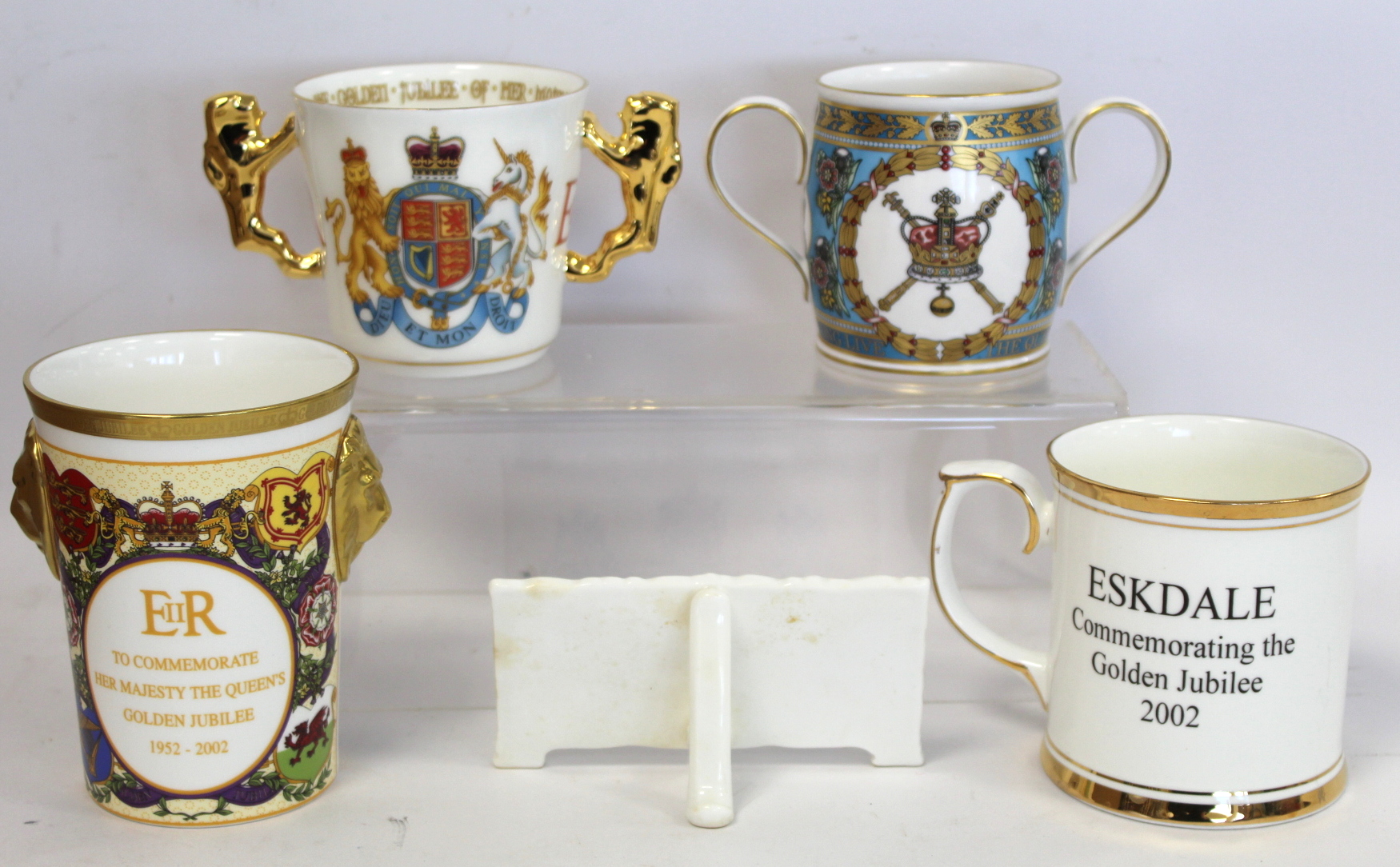 Large Paragon commemorative bone china loving cup for the Golden Jubilee 2002, limited edition no. - Bild 8 aus 8