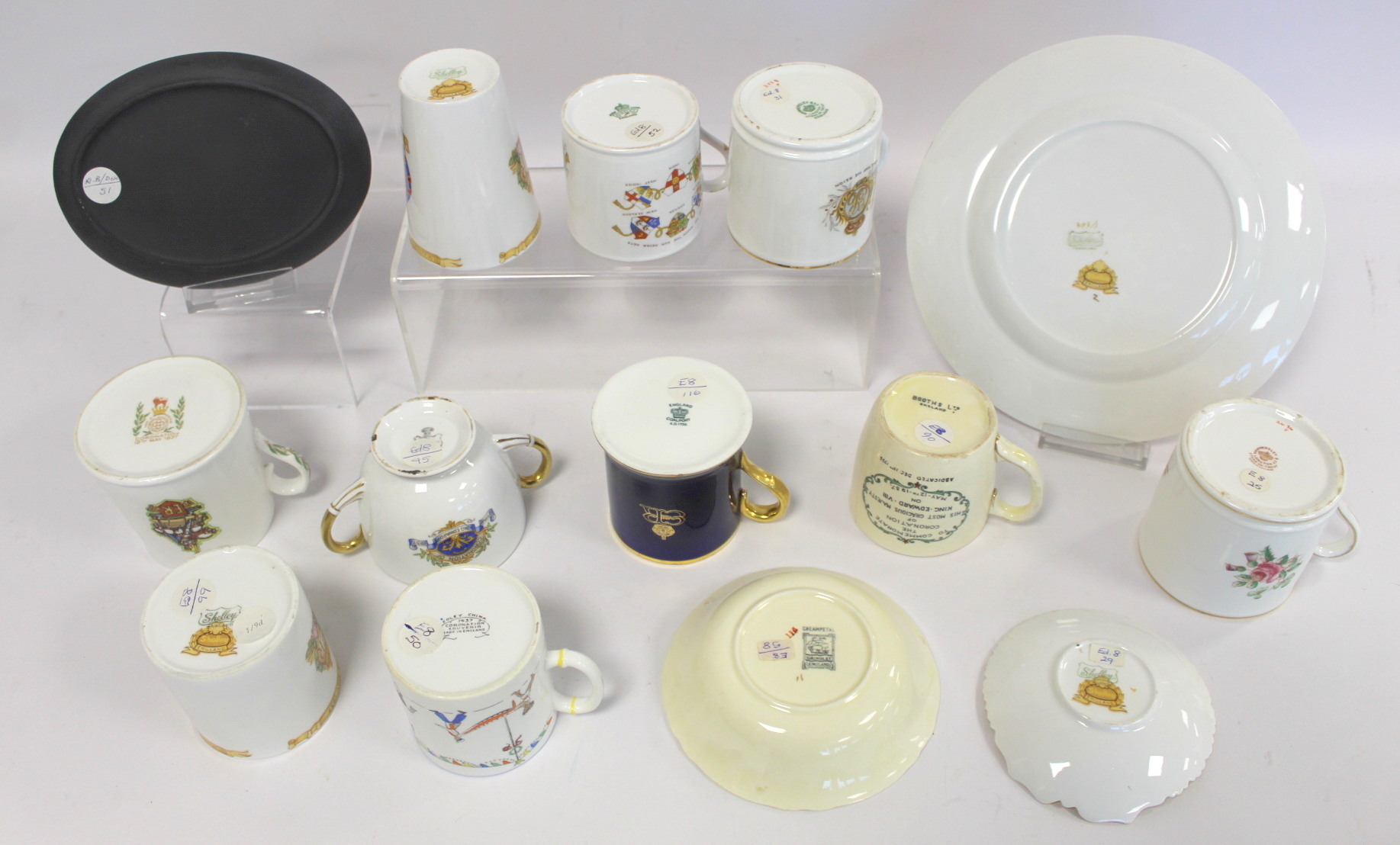 Thirteen pieces of commemorative ware for the Coronation of Edward VIII 1937, including Shelley, - Image 3 of 3