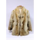 Vintage lady's fox fur jacket, no retailer's label.