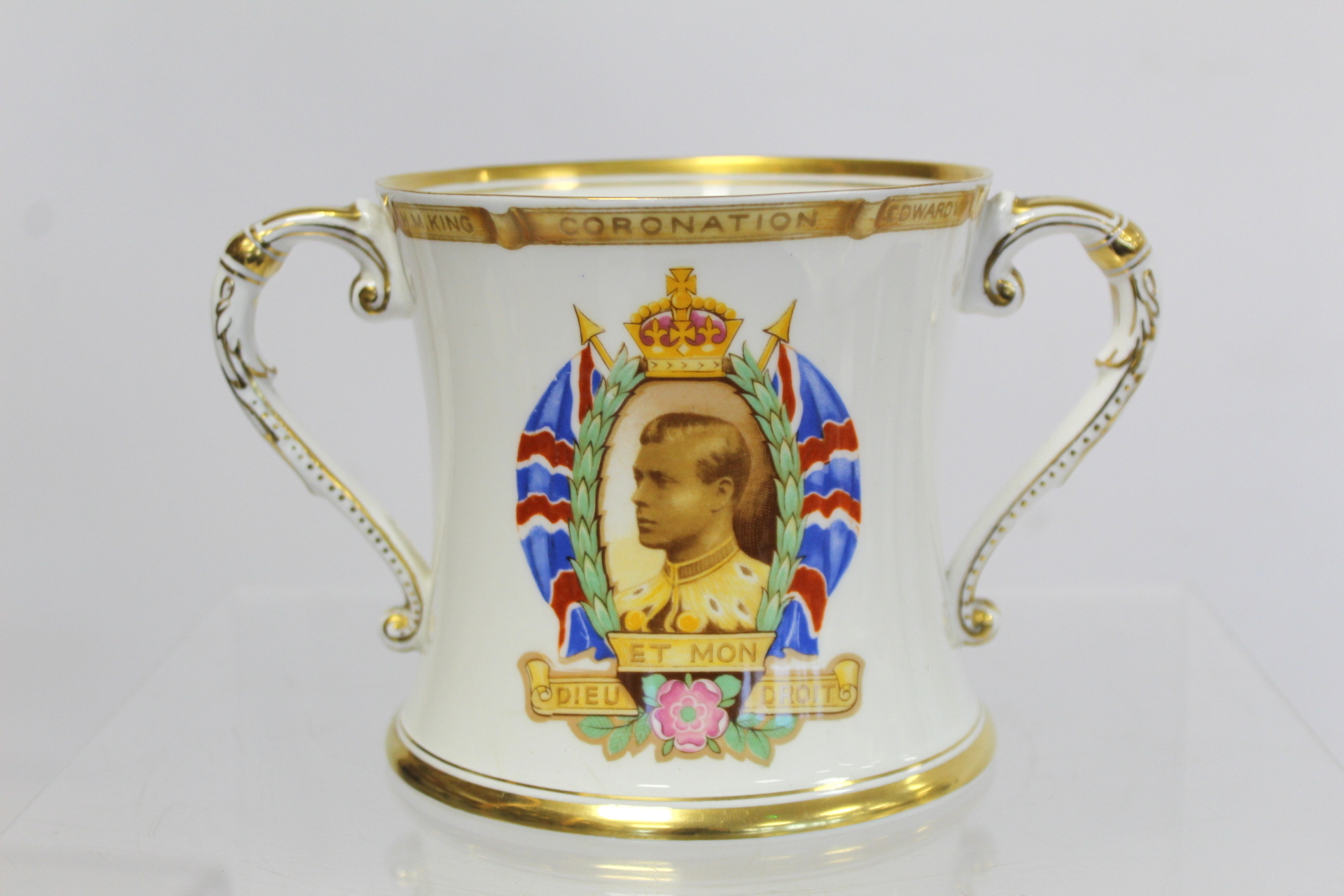 Shelley commemorative loving cup for the Coronation of Edward VIII 1937, 7.5cm high and three - Image 2 of 13