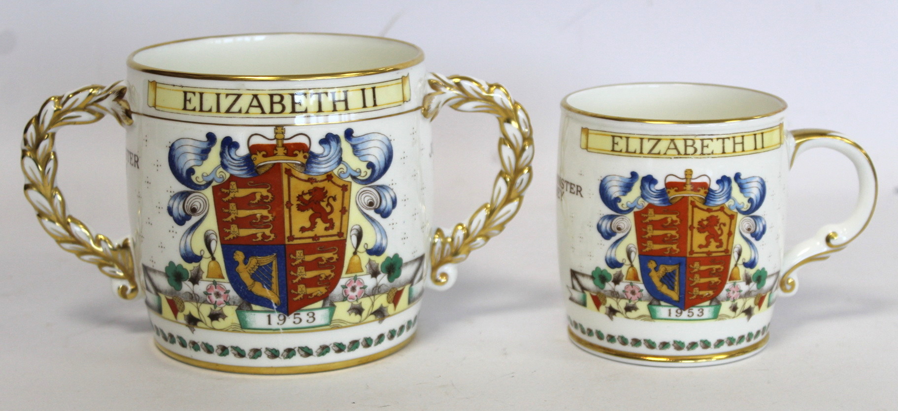 Two Paragon commemorative plates for the Coronation of Elizabeth II 1953, each 27cm diam.; also a - Bild 4 aus 7
