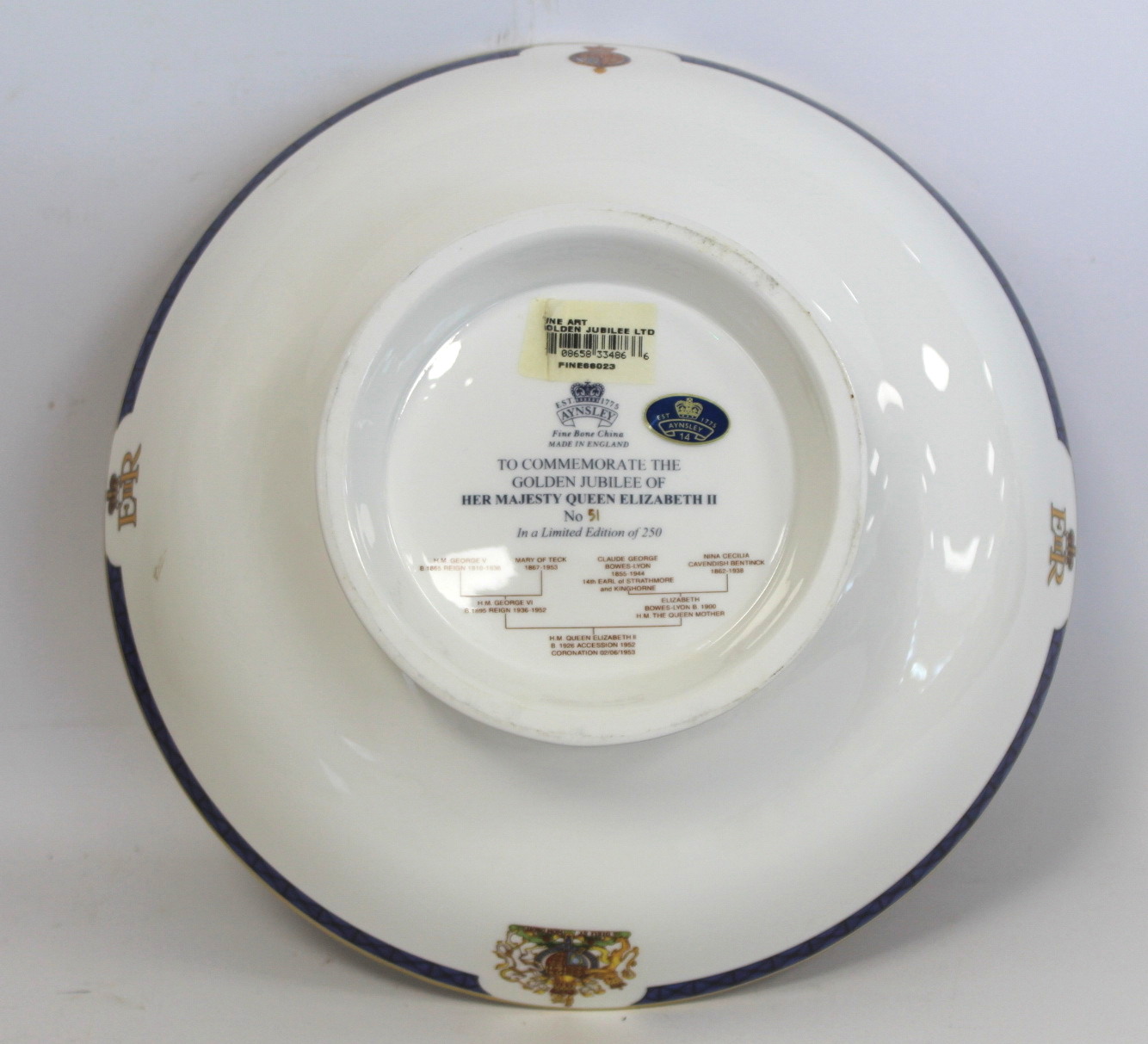 Large Paragon commemorative bone china loving cup for the Golden Jubilee 2002, limited edition no. - Bild 6 aus 8