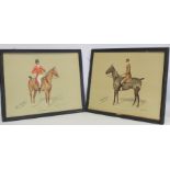 Two Edwardian chromolithographs after originals by Charles Gatehouse depicting gentlemen