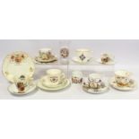Collection of commemorative wares for the Jubilees of Queen Victoria 1887 and 1897, comprising three