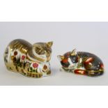 Royal Crown Derby paperweight " Cottage Cat Clover", signature edition of 1500 for Govier's of