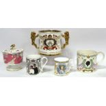 Three items of royal commemorative ware for the wedding of Princess Anne and Captain Mark