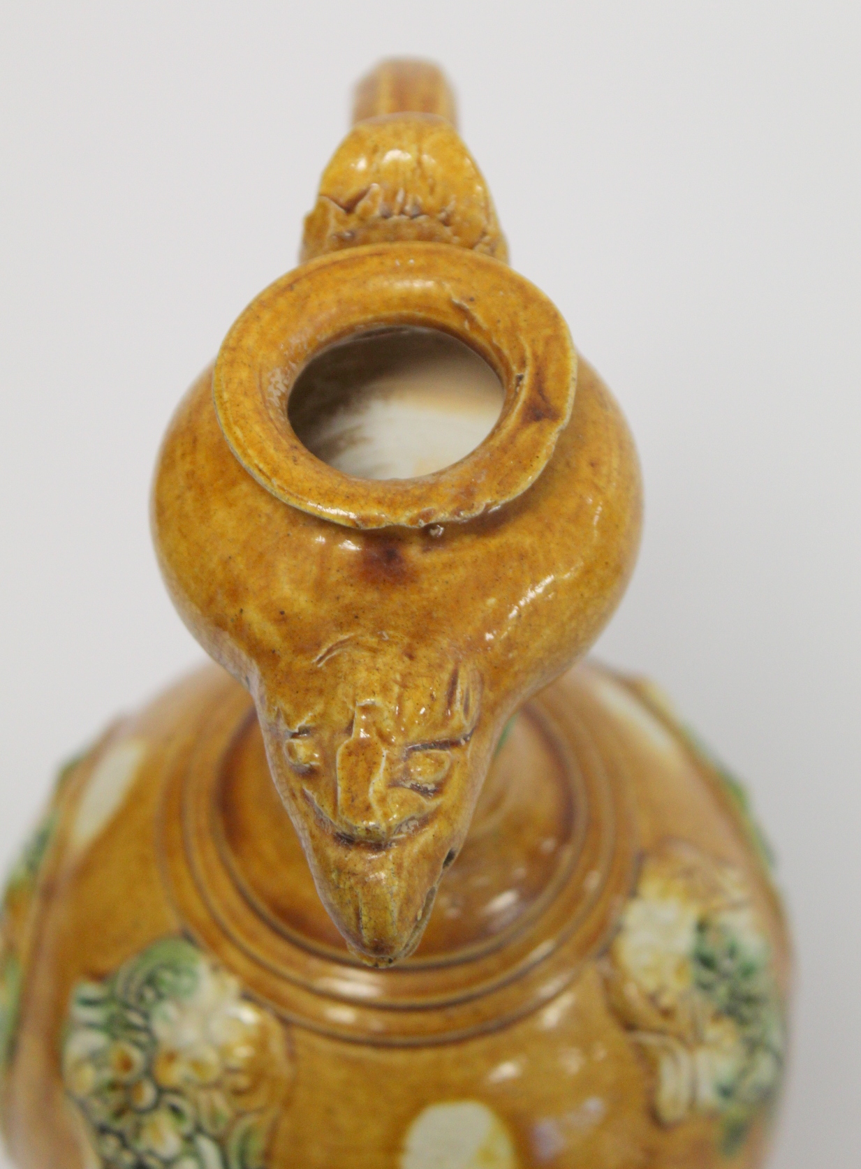 Chinese sancai glazed pottery phoenix head ewer in the Tang dynasty style, the ovoid body with - Image 15 of 18