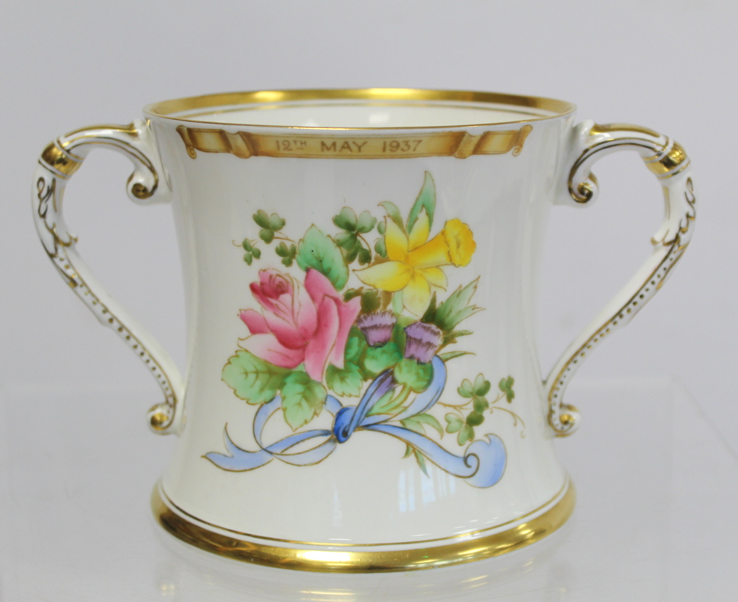 Shelley commemorative loving cup for the Coronation of Edward VIII 1937, 7.5cm high and three - Image 3 of 13