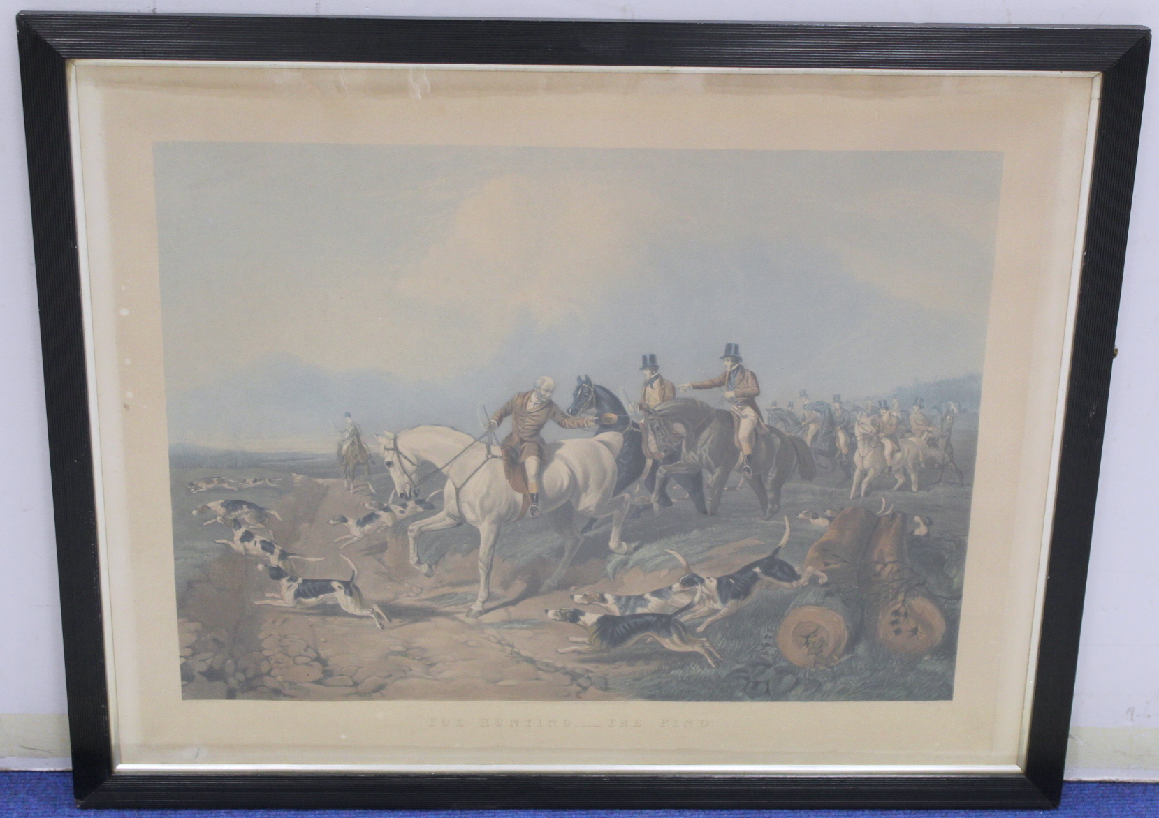 Four large Victorian hand coloured lithographs of hunting scenes after originals by J. F. Herring - Image 7 of 8