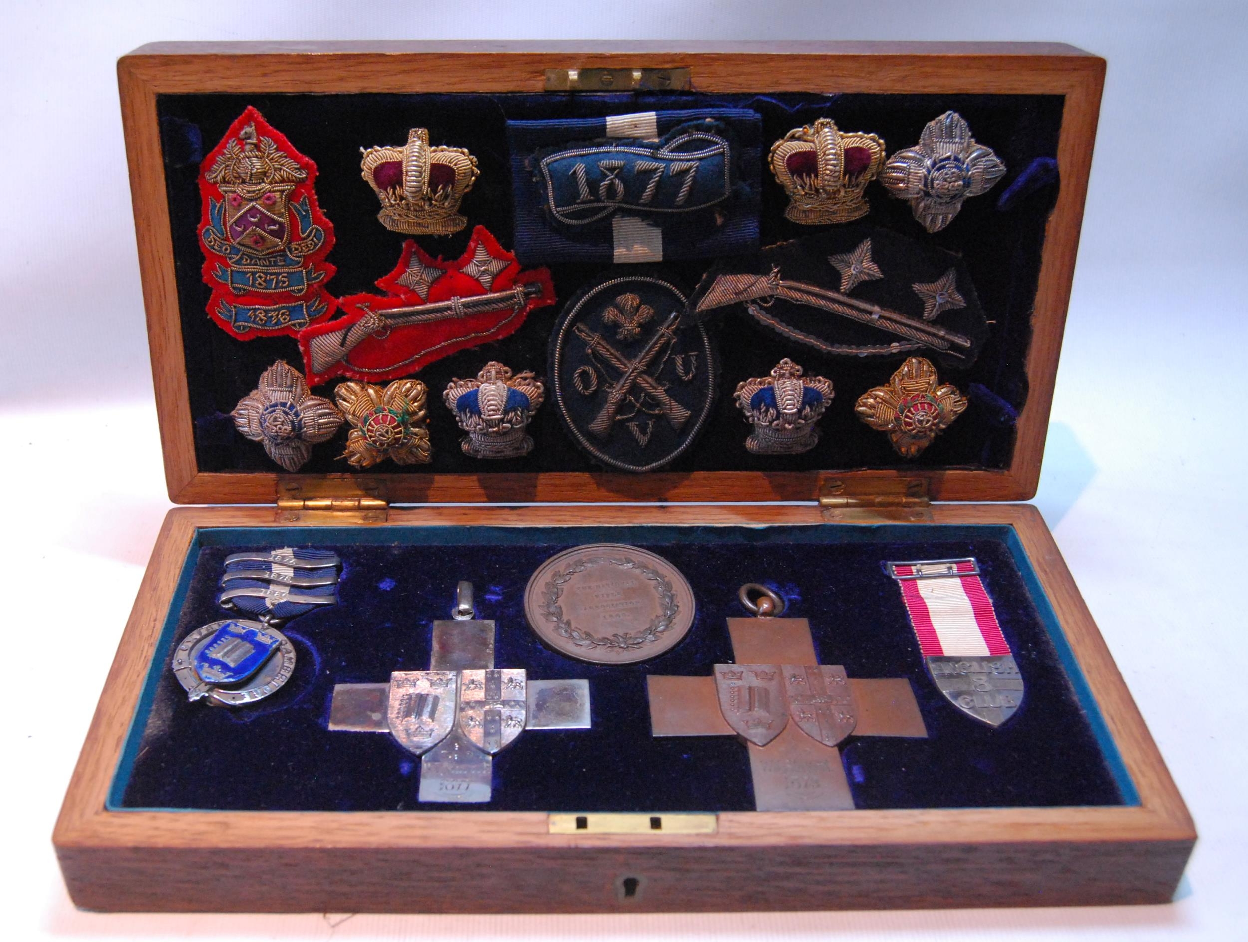Various silver and bronze medals, Boat Race and Rifle Association awards to WJ Stavert, 1860s/70s,