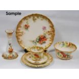 Nautilus Porcelain part tea service (Possil Pottery, Glasgow) comprising six side plates, six