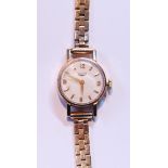 Lady's Longines 9ct gold bracelet watch, 12g, excluding movement.