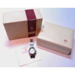 Lady's Tudor Princess Oysterdate bracelet watch, stainless steel, no. 9301, with guarantee for 1981,