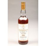Macallan 18 year old, single highland malt scotch whisky distilled in 1980, matured in Sherry wood