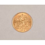 Edwardian half gold sovereign dated 1910