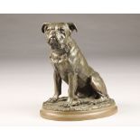 Albert Vidal Alexandre Boudarel (French 1888-1969) bronze model of a bulldog, signed. height 29cm