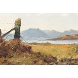 Helen M Turner (Ayrshire Born 1937) ARR Framed oil on canvas, signed 'Loch Landscape' 50cm X 70cm