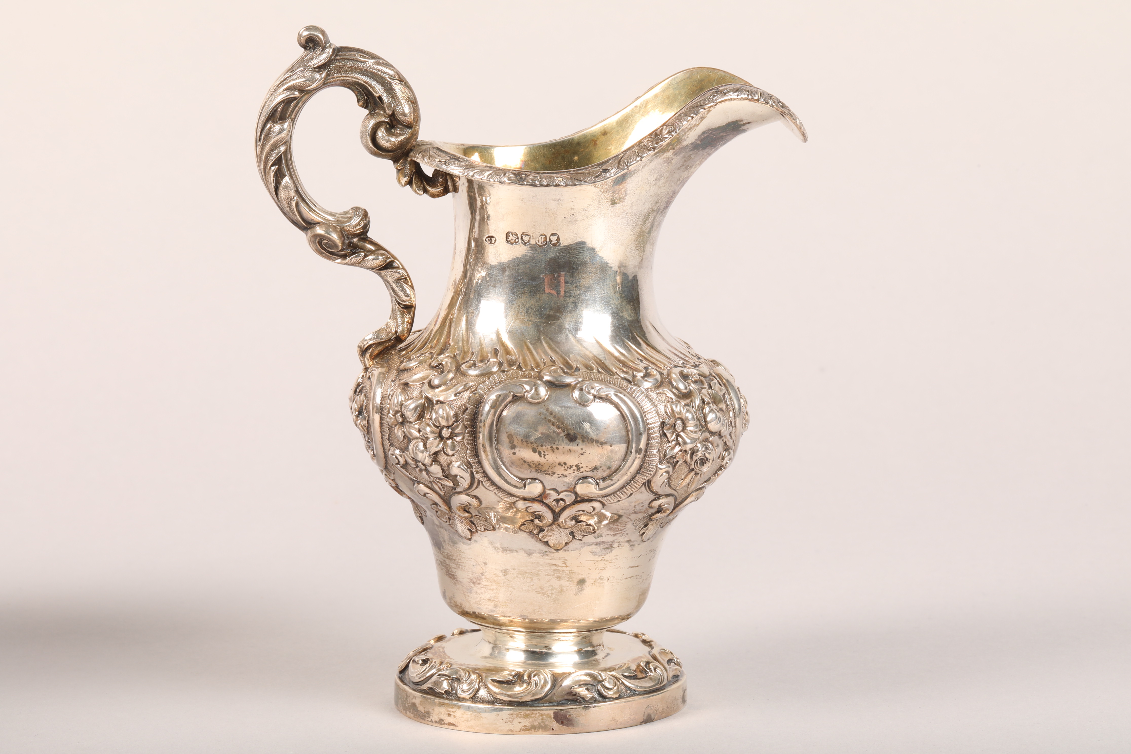 Victorian three piece silver tea service comprising of a teapot, sugar bowl and cream jug, with - Image 7 of 12