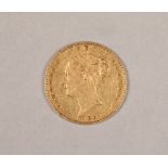 Victoria half gold sovereign dated 1867