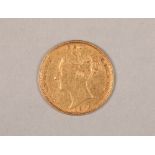 Victoria half gold sovereign dated 1876