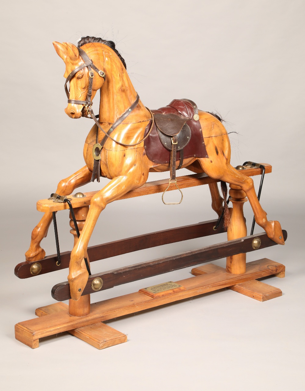 Caterbridge Rocking Horse Company, carved rocking horse 2007 limited edition, number 25 of 100,