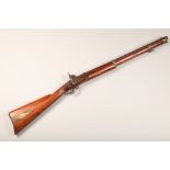 Flintlock rifle, length102cm