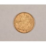 Edwardian half gold sovereign dated 1902