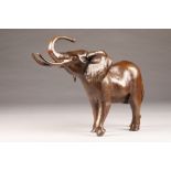 Mark Stoddart (Scottish born 1964) Bronze figure of an elephant N.2/99, length 56cm, width 29cm,