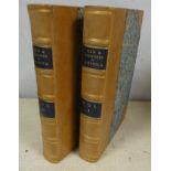 (HAMILTON THOMAS).  Men & Manners in America. 2 vols. Half titles. Rebound half calf, marbled brds.,