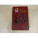 CONAN DOYLE A.  The Sign of Four. Orig. pict. maroon cloth, wear, creasing to back. Second