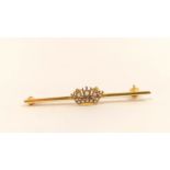 9ct gold Naval Crown brooch by Bensons, 1968, 2.6g.