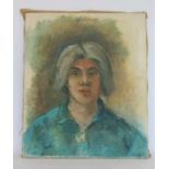 Stella Steyn (Irish 1907-1987) Self portrait Oil on canvas, unframed 66cm x 56cm Numbered SP18, 26/7