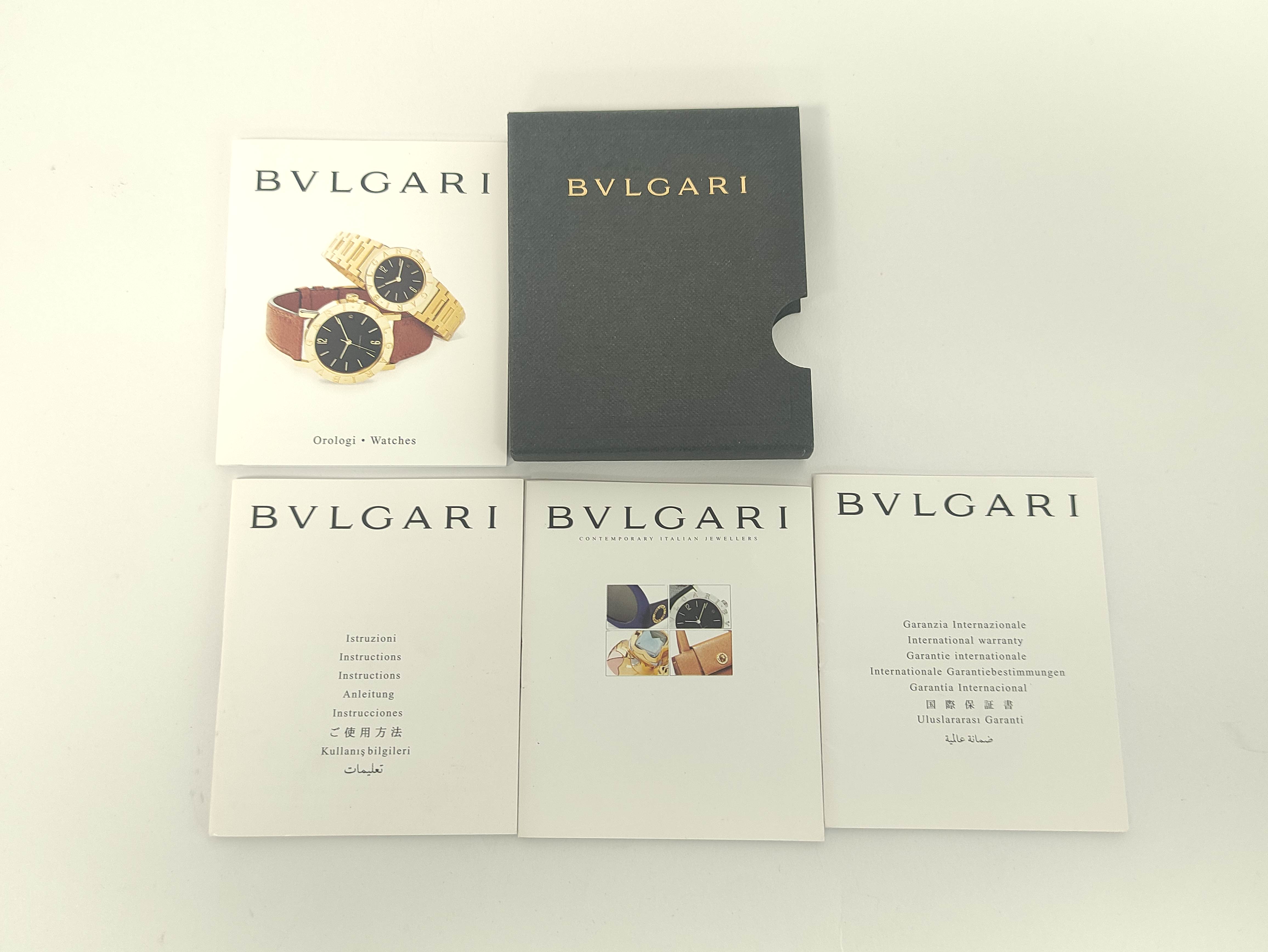 Bulgari AL32 automatic watch, 18ct gold and butyl, with receipt and other items, in box. - Image 8 of 8