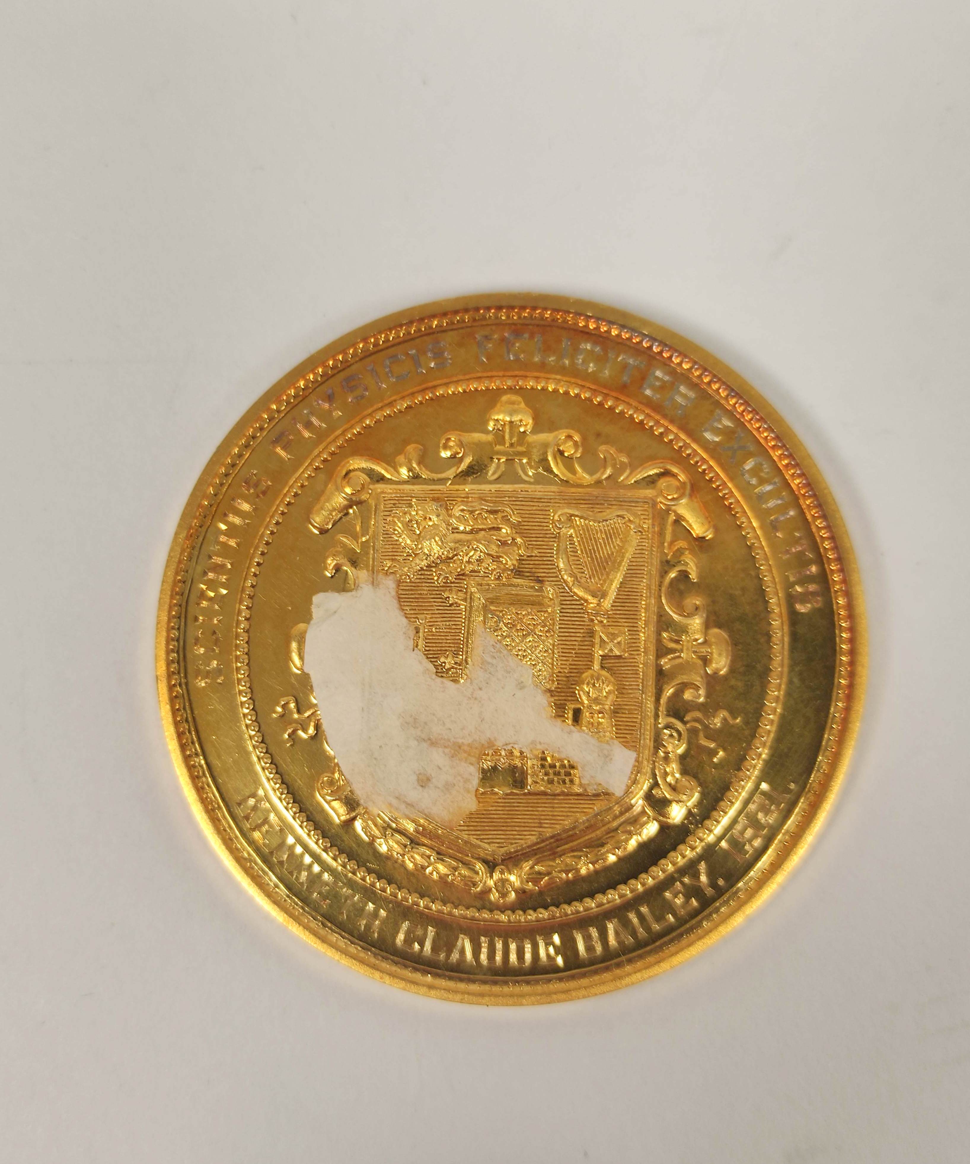 Gold medal, Trinity College, Dublin, 1921, '15', 62.4g. - Image 2 of 3