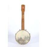 Will Van Allen four string banjo in hard case.